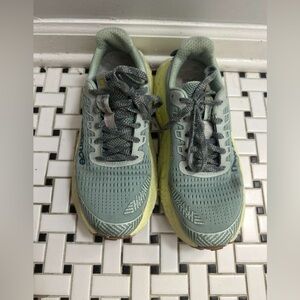 New Balance Gray and Yellow Athletic Sneakers